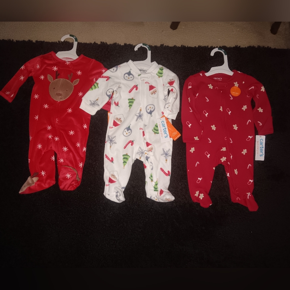 Carter's Sleepers Size 3 Months Bundle Of 3-NWT